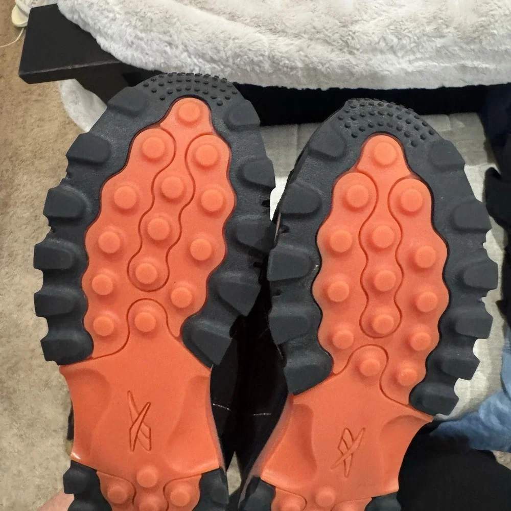 Cardi B x Reebok Classic Leather Core Black Fiery Orange Shoe Sneaker GY5925 9.5
